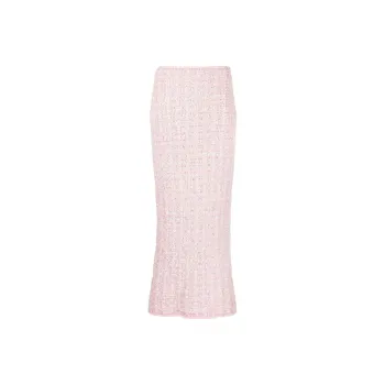 Balenciaga FW22 Casual Long Skirts Women's Pink