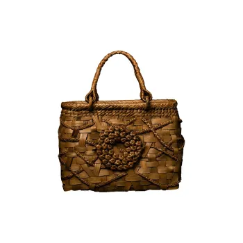HUZISYOKUNINN Grapevine Handbag Medium Size Women's Brown