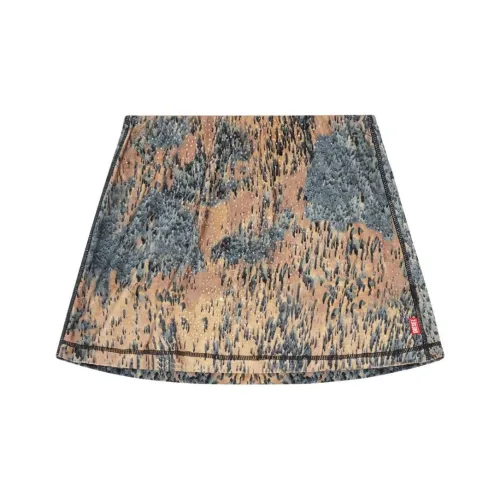 DIESEL O Kory Abstract Printed Embellished Mini Skirt