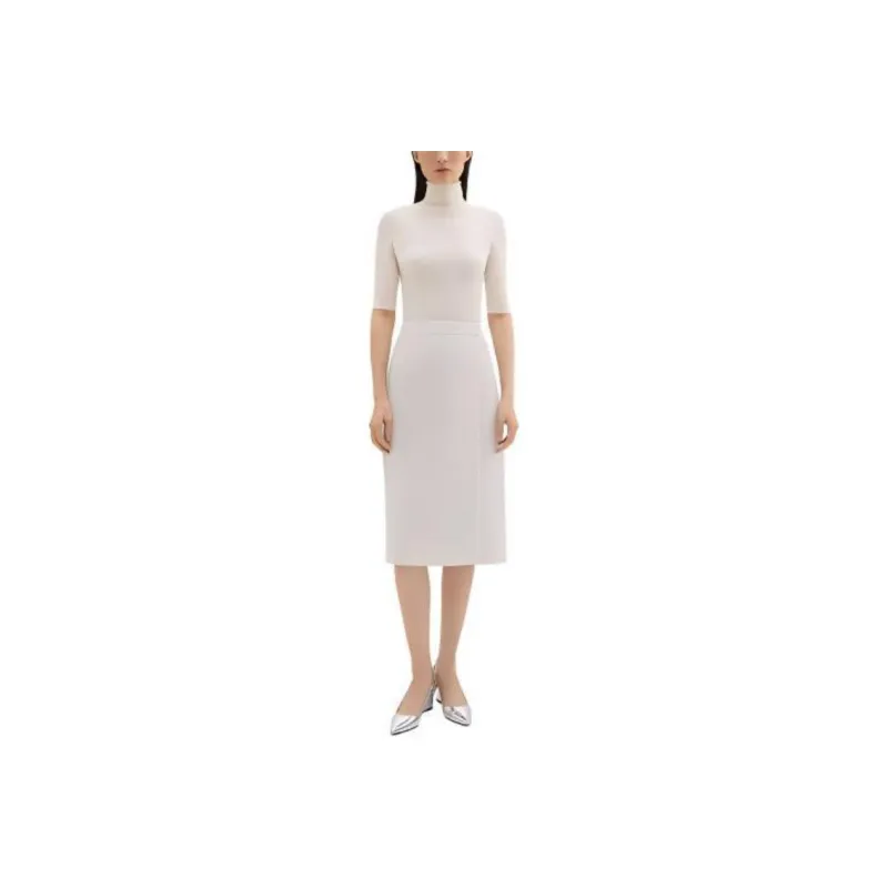 THEORY Casual Long Skirts Women's Stone White-0