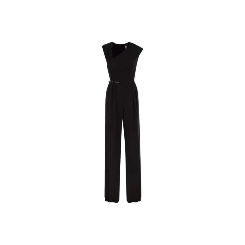 MaxMara Studio Ruched Sleeveless Jumpsuit-0