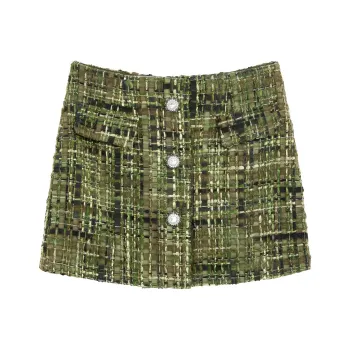 Bebe Casual Short Skirts Women's Army Green