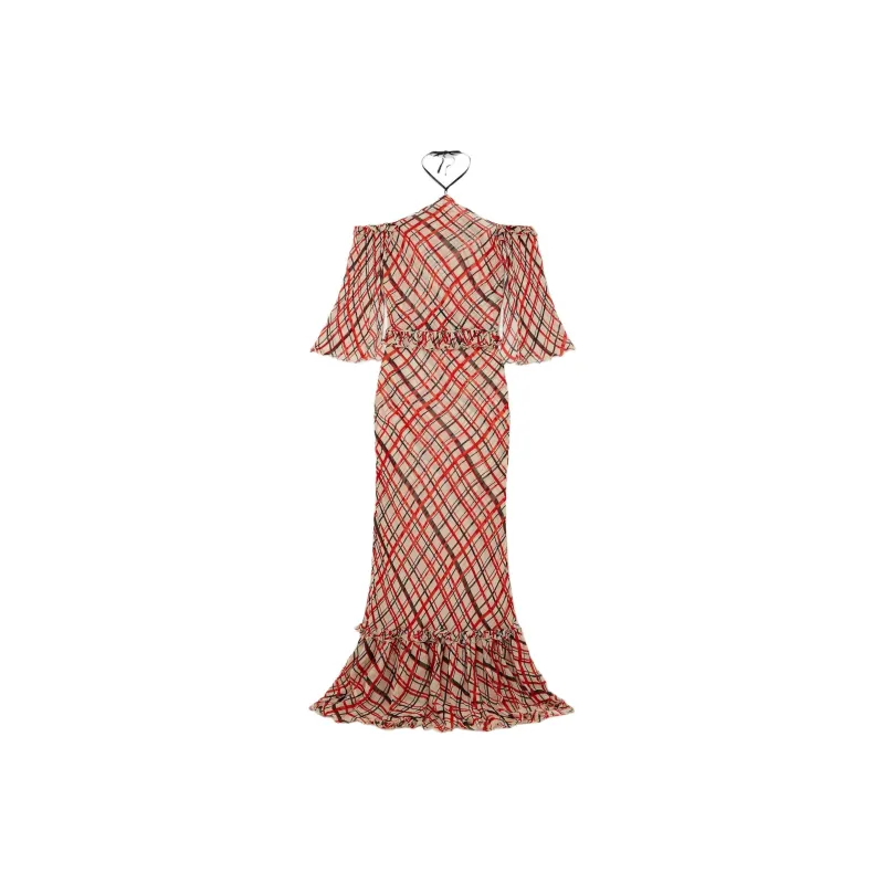 BODE Long Sleeved Dresses Women's Red-0