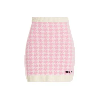 MIU MIU FW22 Casual Short Skirts Women's Pink