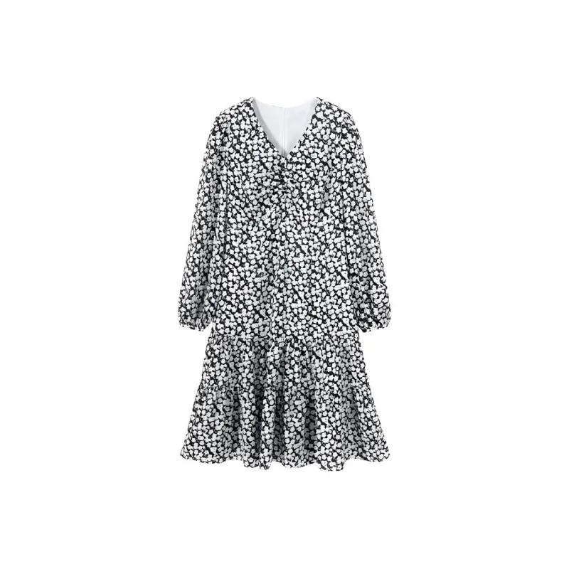 EICHITOO Long Sleeved Dress Women's Light Green Pattern-0