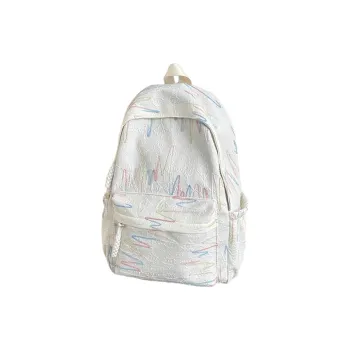 Tonlion Nylon Backpack Regular Unisex White
