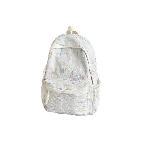 Tonlion Nylon Backpack Regular Unisex White