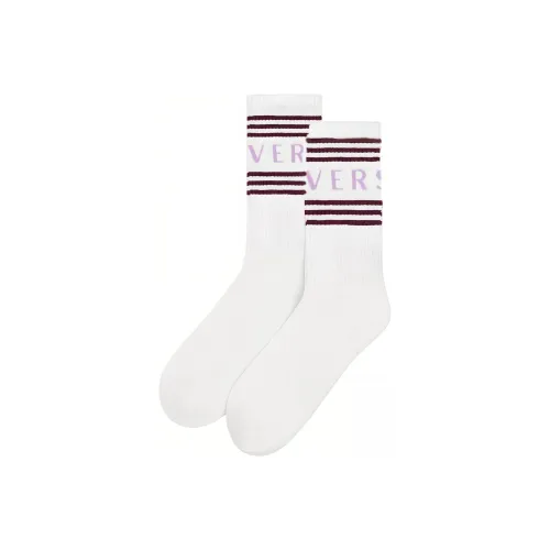 VERSACE Mid-Calf Socks Men's 1 Pack White