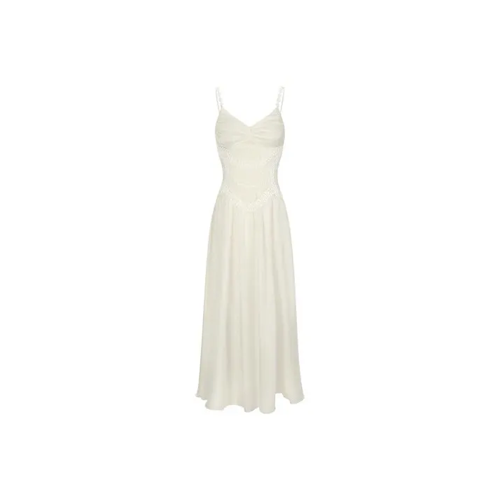 Udon House Slip Dress Women's White-0