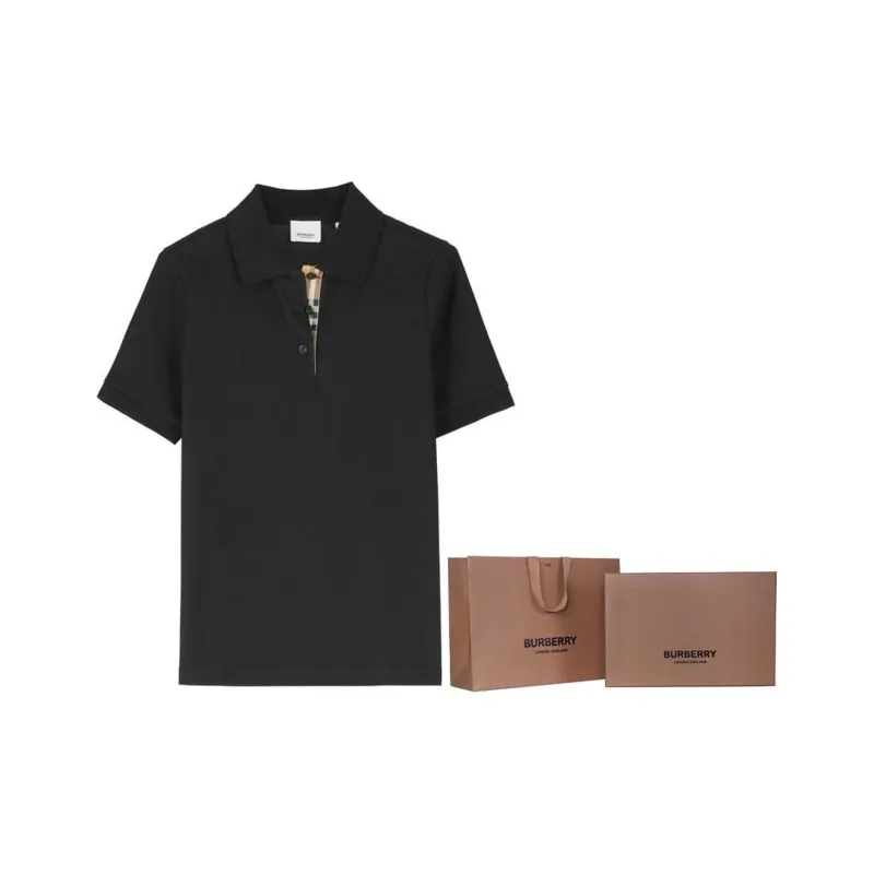 Burberry Polo Shirt Women's Black-3