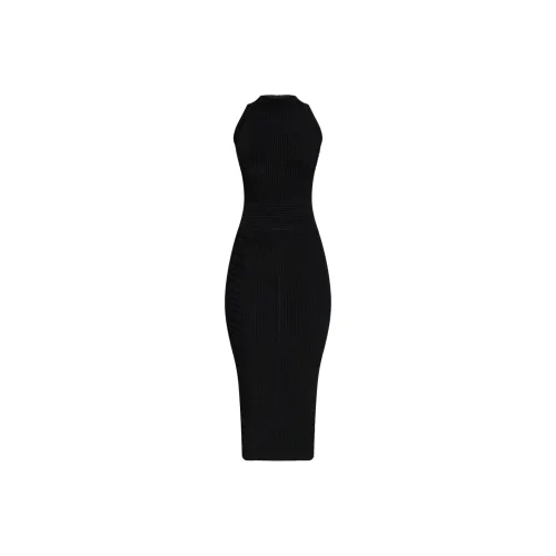 BALMAIN Ribbed Bodycon Midi Dress