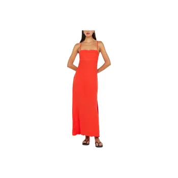 BEC+BRIDGE TALLULAH MAXI DRESS Slip Dresses Women's FIRE RED/fire Red