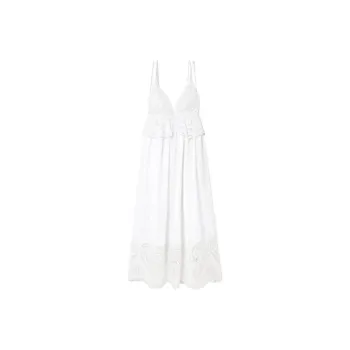 Stella McCartney Brodarie Anglaise Strapped Maxi Dress