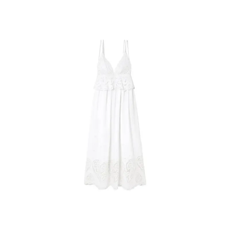 Stella McCartney Brodarie Anglaise Strapped Maxi Dress-0