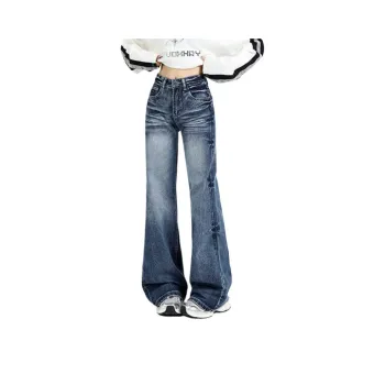 YINLEI Jeans Women's Vintage Blue