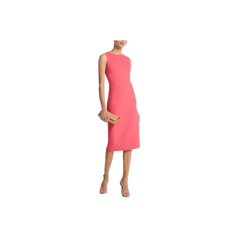 MICHAEL KORS Double Faced Stretch Wool Bouclé Sheath Dress-0