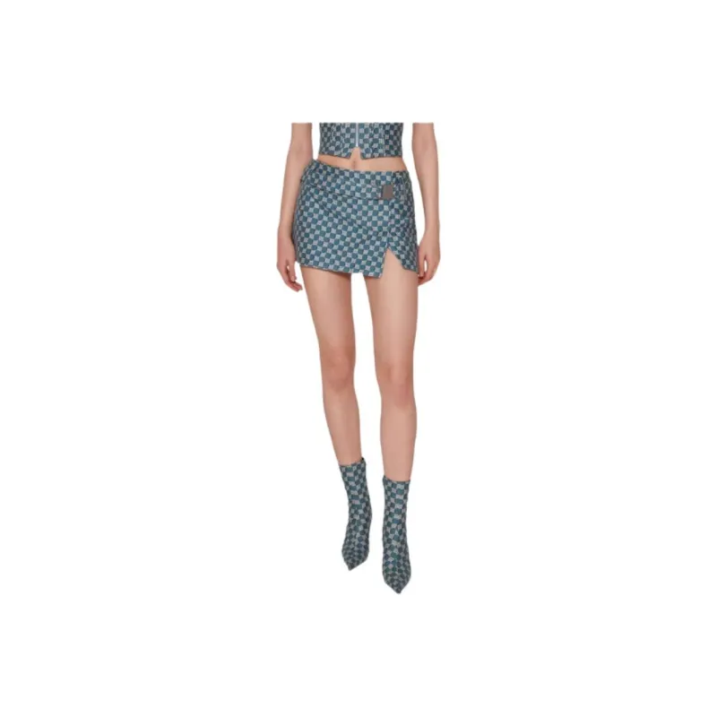 Misbhv Monogram Printed Mini Skirt-0