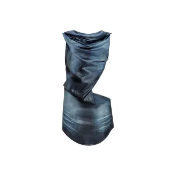 DIESEL De Brey Fsg Glossy Coated Denim Dress