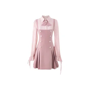 PAVEA Long Sleeved Dresses Women's Pink