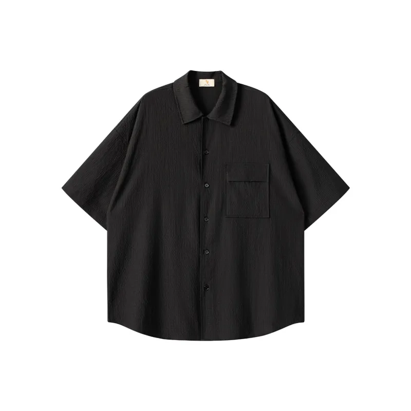 WILLIAM FOX&SONS Shirts Unisex Black Cyan-0