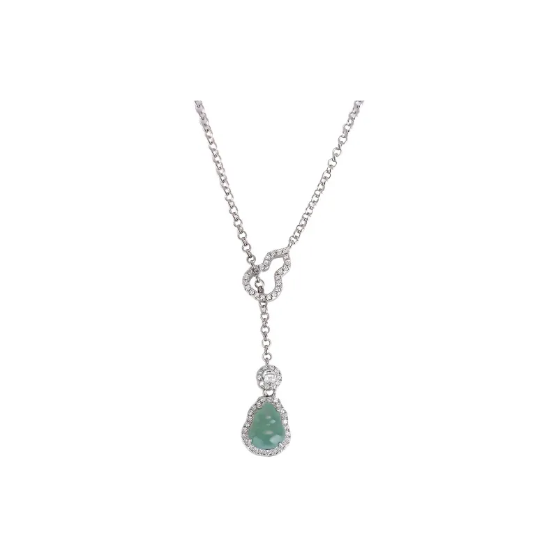 Bubble Scallops Ice Glutinous Jadeite Necklaces Women's-0