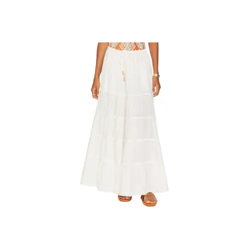 FREE PEOPLE Simply Smitten Casual Long Skirts Women's White