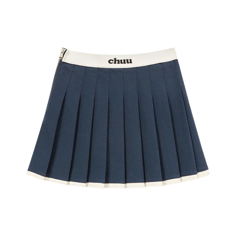 CHUU Casual Short Skirts Women's Navy Blue-0