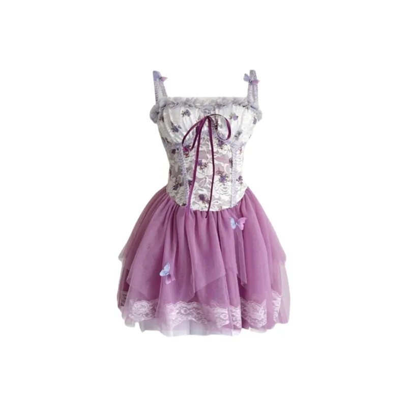 YGPRW Slip Dress Women's Purple-0