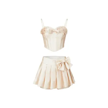 Girly Fancy Club Casual Suit Women's Champagne