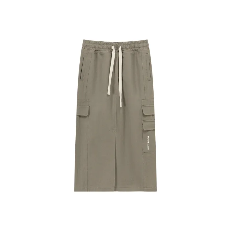 NO ONE ELSE Casual Long Skirts Women's Gray-0