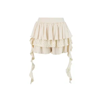 AYF Casual Short Skirts Women's Apricot