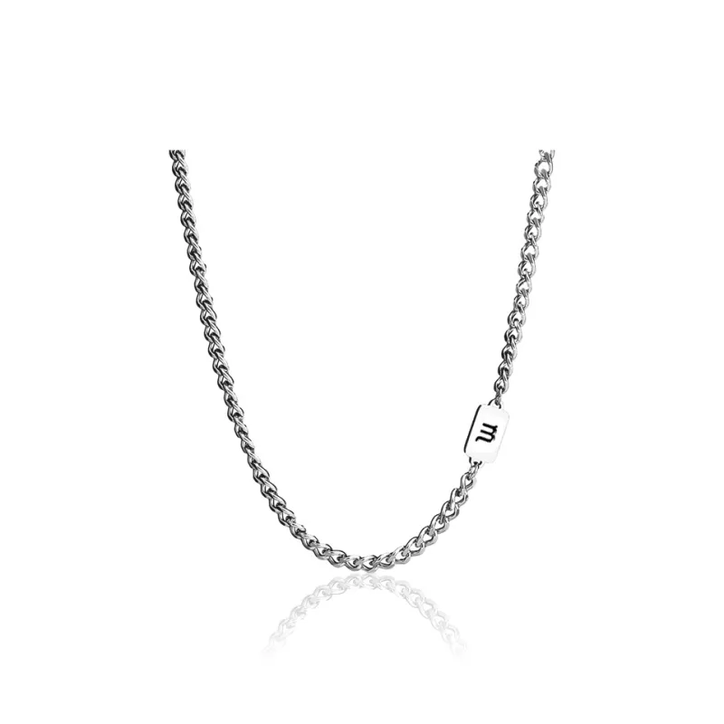 FOREVER MELODY Titanium Steel Necklaces Men's-63