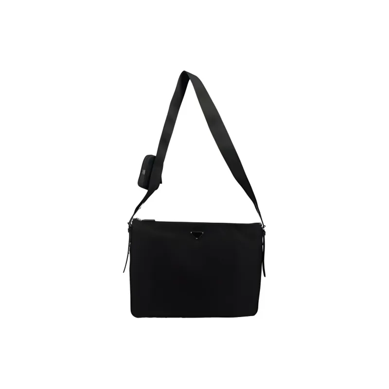 PRADA Re-Nylon Nylon Messenger Bag Shoulder Bag Crossbody Bag Regular Men's Black-1
