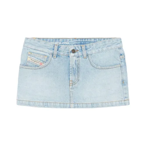DIESEL Denim Short Skirts Women's Blue