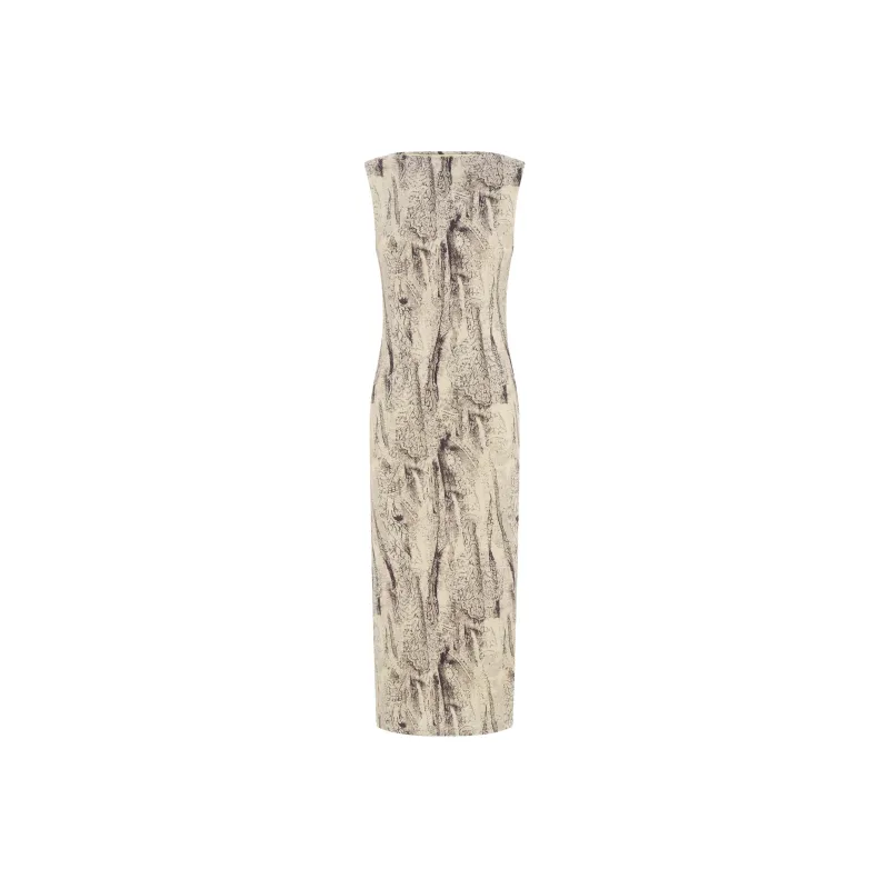 WITH JEAN FW24 Syros Midi Dress Sleeveless Dress Women's Musa/Multicolor-0