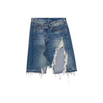 R13 Denim Short Skirts Women's Blue