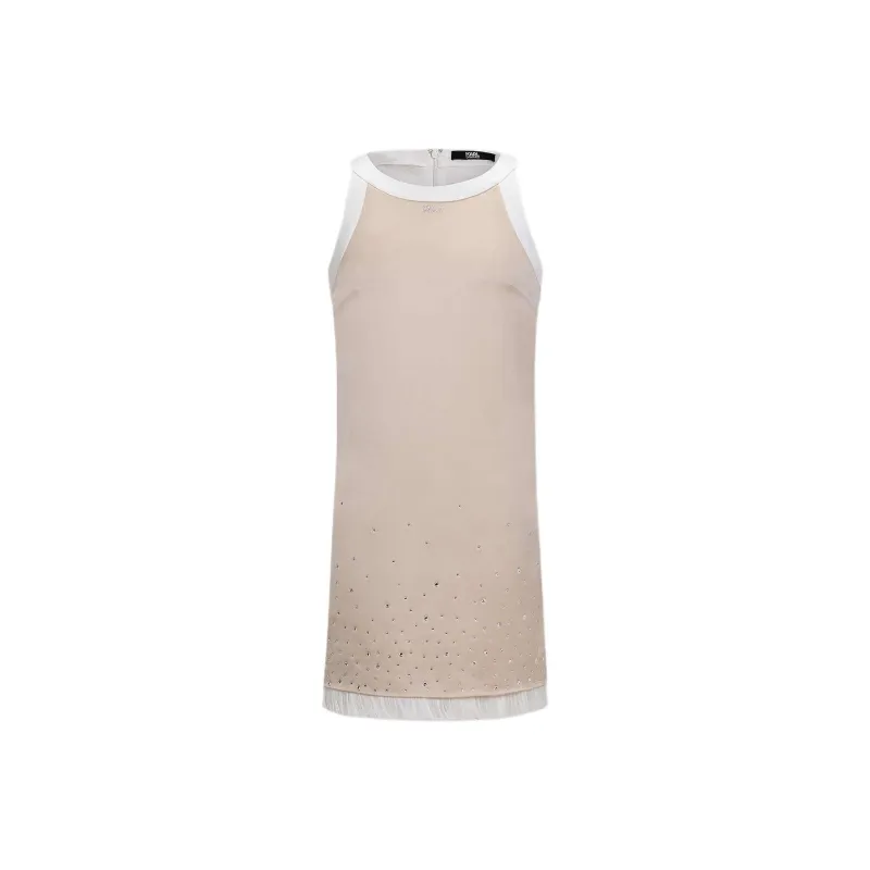 KARL LAGERFELD Sleeveless Dress Women's Skin-0