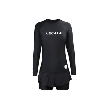 LECAGE Two Piece Swimsuit Women's Black