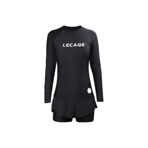 LECAGE Two Piece Swimsuit Women's Black