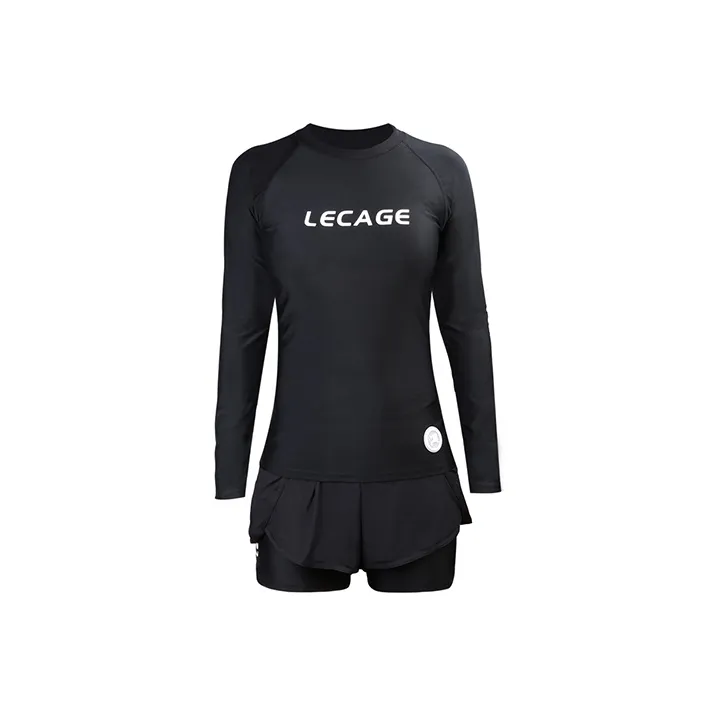 LECAGE Two Piece Swimsuit Women's Black-0