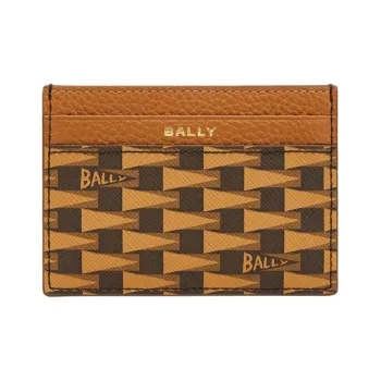 BALLY Monogram Leather Cardholder
