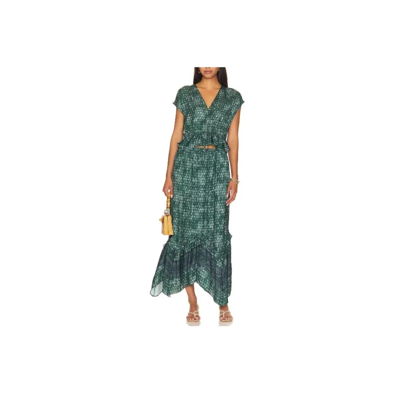 FREE PEOPLE Skirt Set Women's Emerald Green-0
