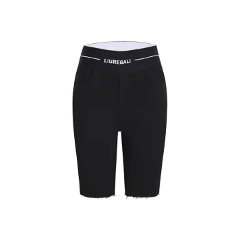 LIUREGALI Denim Shorts Women's Black
