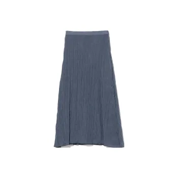 Beams Casual Long Skirts Women's Stone Blue