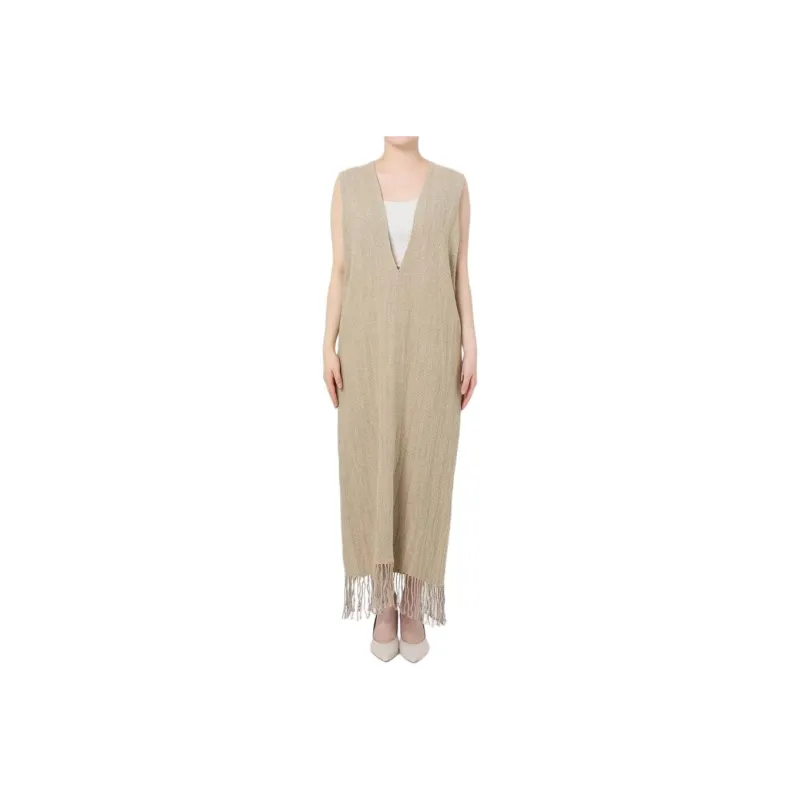 PLAGE FW24 Sleeveless Dress Women's Natural-0