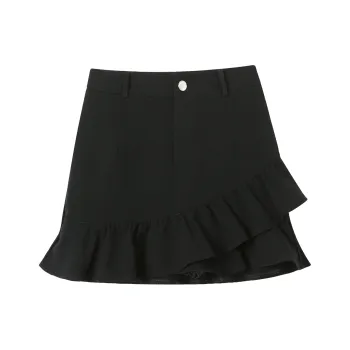 EIDOLON GRAIN Casual Short Skirts Women's Black