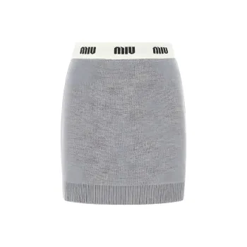 MIU MIU FW22 Casual Short Skirts Women's Gray