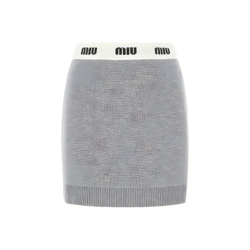 MIU MIU FW22 Casual Short Skirts Women's Gray