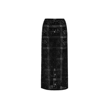 With Jean SS24 Casual Long Skirts Women's Black