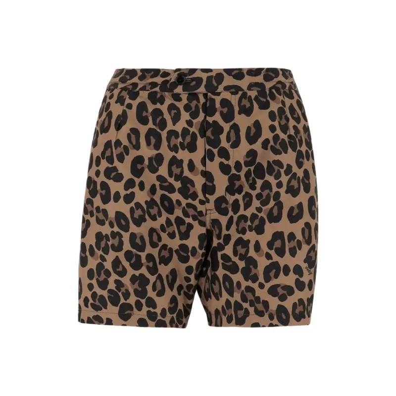 ASPESI Leopard print Shorts-0